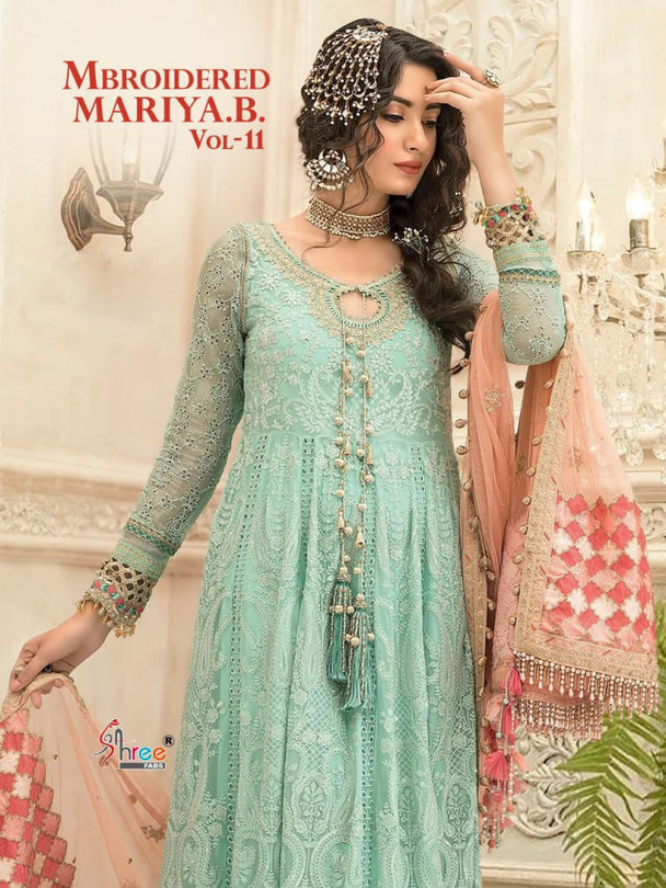 Shree Fabs Mbroidered Mariya B Vol-11 Pakistani Style Salwar Kameez Catalog