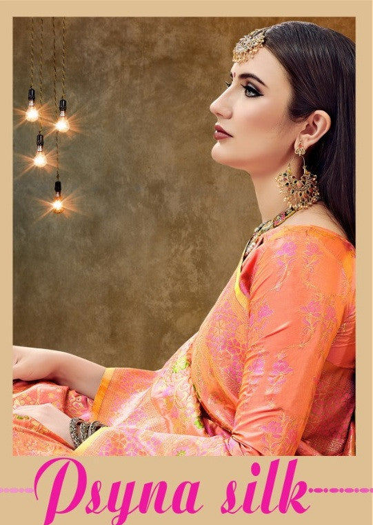 YNF Psyna Silk Banarasi Art Silk Saree Catalog Collection