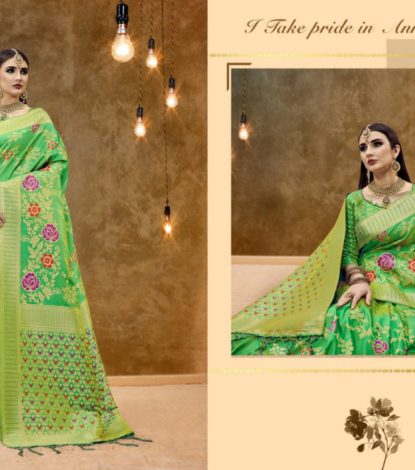YNF Psyna Silk Banarasi Art Silk Saree Catalog Collection