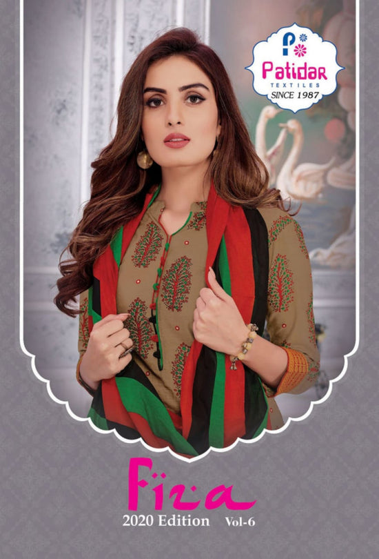 Patidar Textiles Fiza Vol-6 2020 Edition Printed Cotton Dress Material Catalog