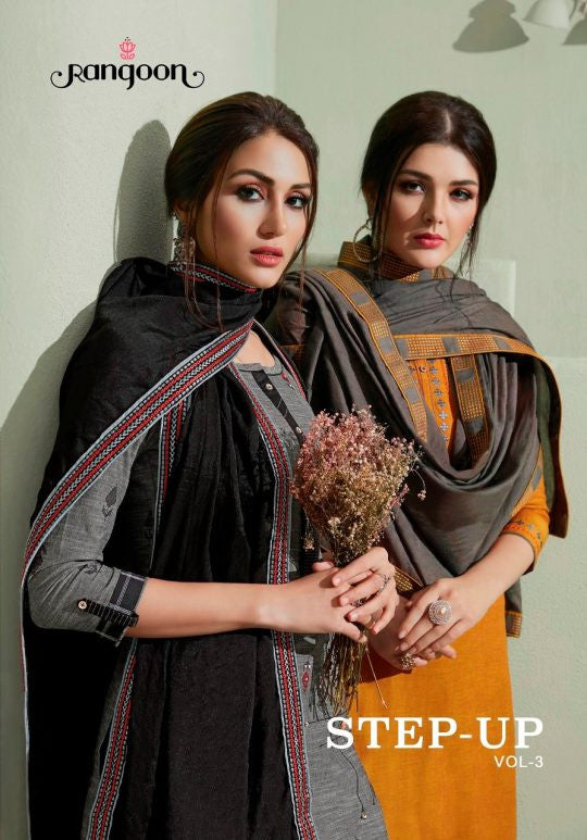 Rangoon Step Up Vol-3 Plazzo Style Readymade Suits Catalog