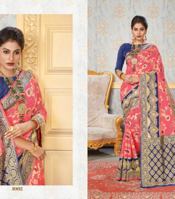 Saroj Bindiya Cotton Silk Saree Catalog Collection
