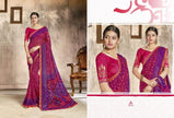 Kessi Chunari Georgette Bandhej Saree Catalog Collection