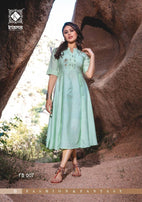 Kiana Free Bird Rayon Western Style Kurtis Catalog