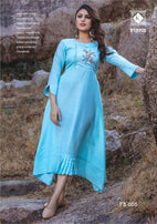 Kiana Free Bird Rayon Western Style Kurtis Catalog