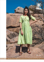 Kiana Free Bird Rayon Western Style Kurtis Catalog