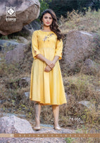 Kiana Free Bird Rayon Western Style Kurtis Catalog