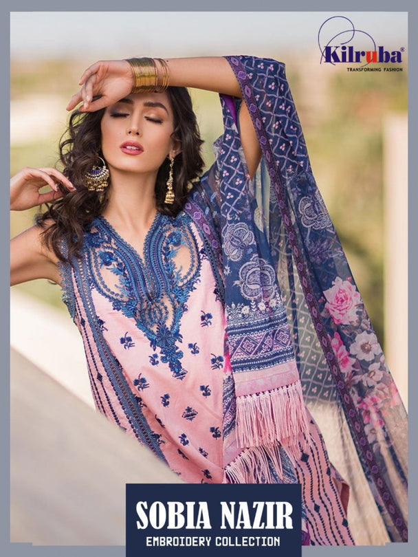 Kilruba Sobia Nazir Embroidery Collection Pakistani Style Lawn Cotton Suits