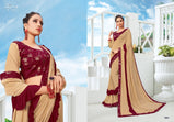 Saroj Miss Gold Imported Heavy Lycra Frill Saree Catalog