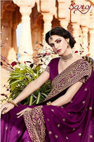 Saroj Morni Vichitra Silk Dyed With Heavy Border Saree Catalog