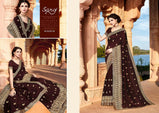 Saroj Morni Vichitra Silk Dyed With Heavy Border Saree Catalog