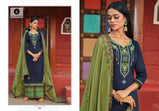 Kessi Kalarang Butterfly Jam Silk Cotton Embroidery Suits Catalog
