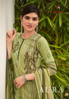 Deepsy Aura Pure Cotton With Emboirdery Work Suits Catalog