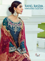 Shree Fabs Rang Rasiya Embroidered Collection Pakistani Style Salwar Suits Catalog