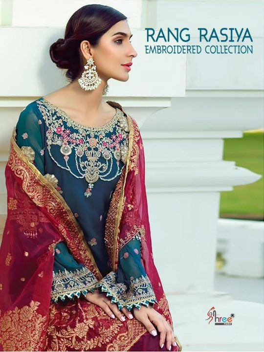 Shree Fabs Rang Rasiya Embroidered Collection Pakistani Style Salwar Suits Catalog
