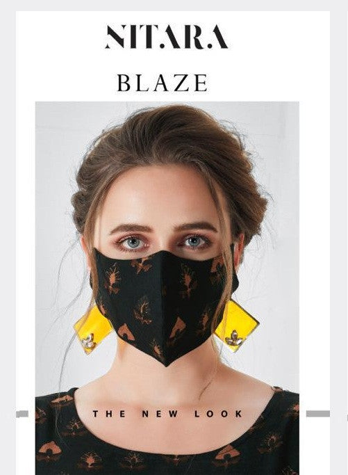 Nitara Blaze Rayon One Piece Gowns With Matching Mask Catalog