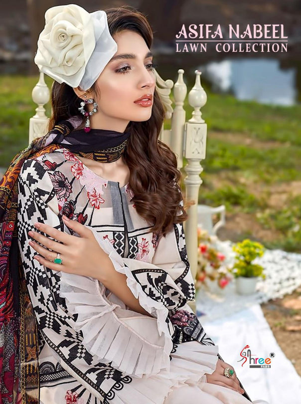Shree Fabs ASifa Nabeel Lawn Collection Pakistani Style Catalog