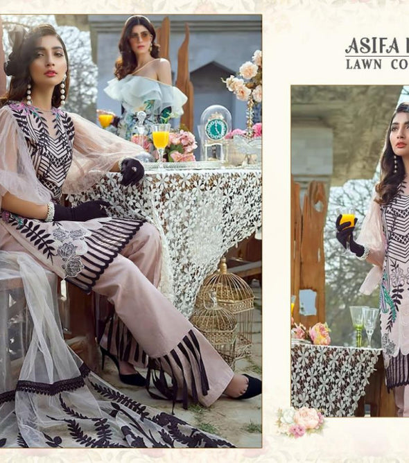 Shree Fabs ASifa Nabeel Lawn Collection Pakistani Style Catalog