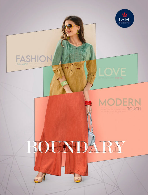 Kessi Lymi Boundry Kurti With Plazzo Sets Catalog