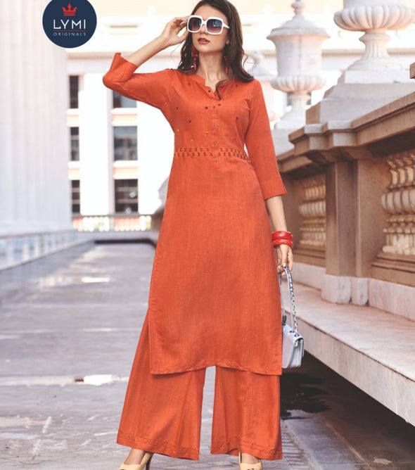Kessi Lymi Boundry Kurti With Plazzo Sets Catalog