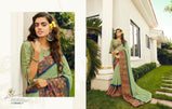 Kessi Megha Chiffon Brasso Print With Viscose Silk Blouse Catalog
