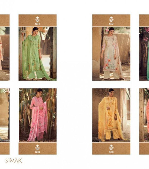 Glossy Simar Paris Plazzo Style Salwar Suits Catalog Collection