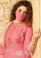 Levisha Sairaa Palazzo Style Dresses With Mask Catalog Collection