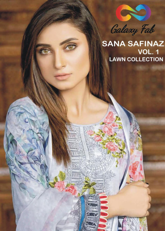 Galaxy Fab Sana Safinaz Vol-1 Lawn Collection Pakistani Style Suits Catalog
