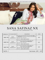 Fairlady Sana Safinaz Nx Pakistani Lawn Suits Catalog Colletion