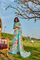 Shangrila Kusum Floral Print Saree Catalog Collection