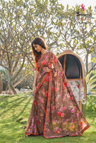 Shangrila Kusum Floral Print Saree Catalog Collection