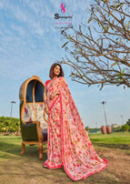 Shangrila Kusum Floral Print Saree Catalog Collection