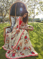 Shangrila Kusum Floral Print Saree Catalog Collection