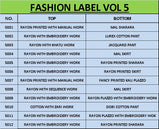 Kajal Style Fashion Label Vol-5 Kurti With Bottom Catalog
