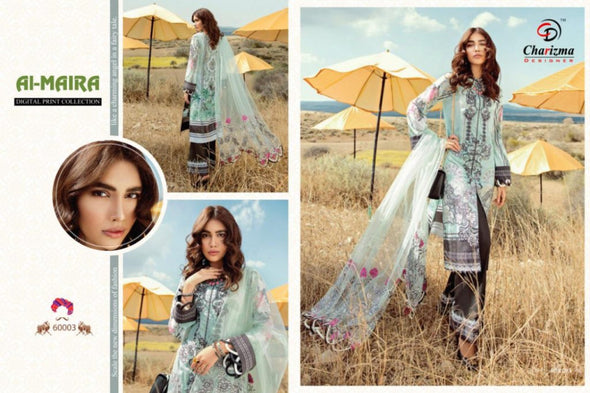 Charizma Designer Al Maira Jam Cotton Pakistani Suits Catalog