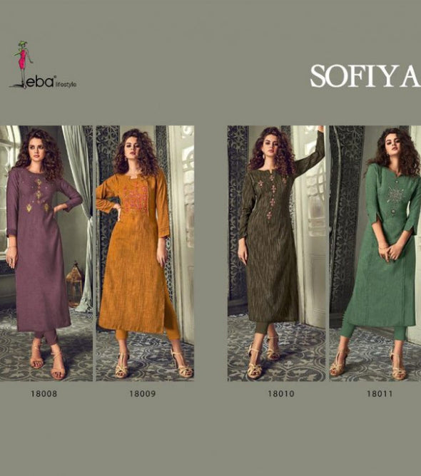 Eba Lifestyle Sofiya Vol-2 Cotton Kurti Catalog Collection