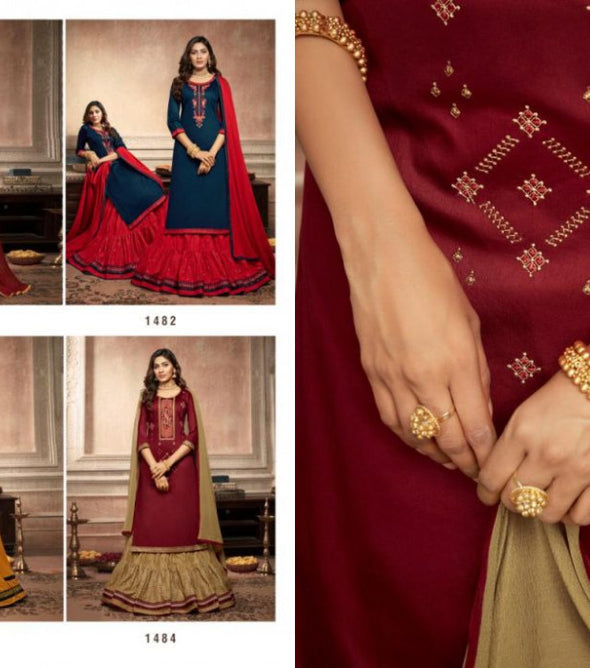 Kalarang Blue Star Vol-2 Jam Silk Cotton Fancy Look Suits Catalog