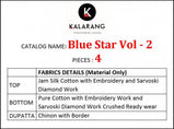 Kalarang Blue Star Vol-2 Jam Silk Cotton Fancy Look Suits Catalog