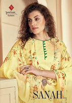 Tanishk Fashion Sanah Vol-1 Lawn Cotton With Mask Suits Catalog