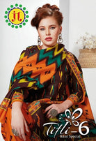 JT Titli Vol-6 Ikkat Special Printed Cotton Dress Material Catalog