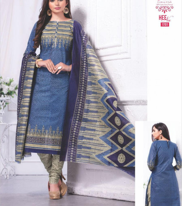JK Heena Vol-17 Printed Cotton Dress Material Catalog
