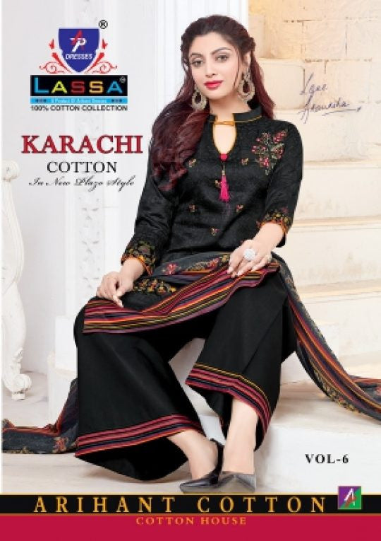 Arihant Lassa Karachi Cotton Vol-6 Dress Material Catalog