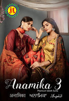 JT Anamika Vol-3 Pure Jam Cotton Premium Work Suits Catalog
