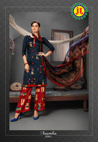 JT Anamika Vol-3 Pure Jam Cotton Premium Work Suits Catalog
