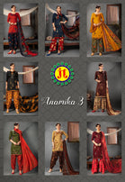JT Anamika Vol-3 Pure Jam Cotton Premium Work Suits Catalog