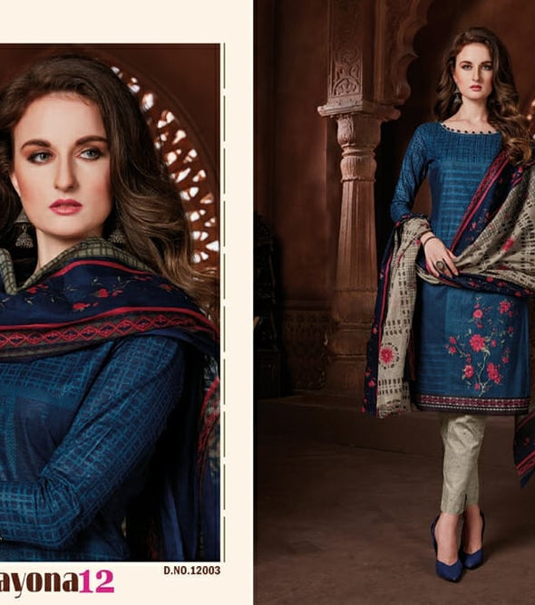 Devi Shayona Vol-12 Printed Cotton Dress Material Catalog