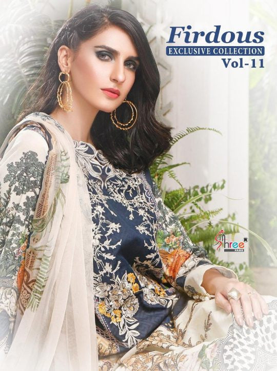 Shree Fabs Firdous Exclusive Collection Vol-11 Pakistani Style Dress Material Catalog