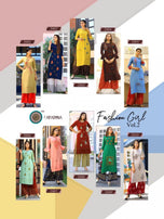 Aradhna Fashion Girl Vol-2 Heavy Rayon Kurti With Plazzo Catalog