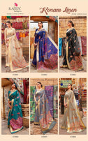 Rajtex Konam Linen Saree Catalog Collection