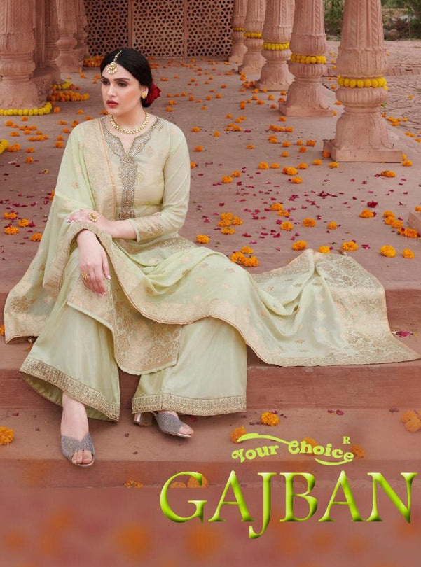 Your Choice Gajban Plazzo Style Salwar Kameez Catalog